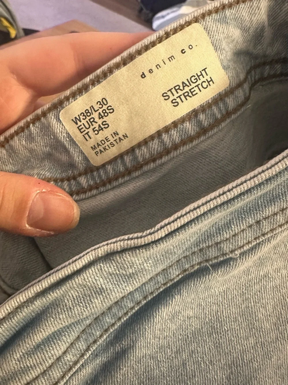Denim&Co Men's Light Wash Skinny Jeans Waist 38 NWOT